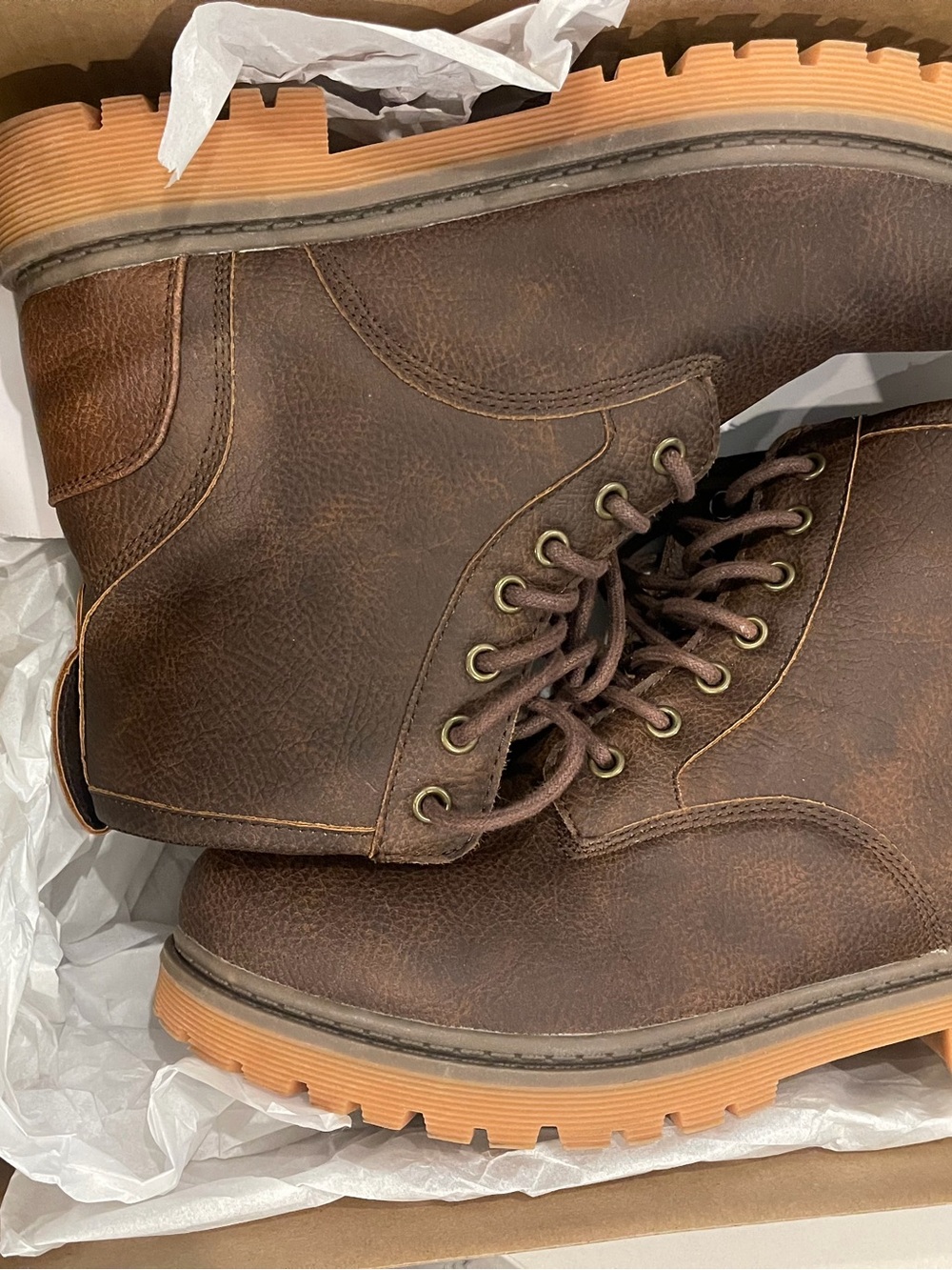 Nautica Brown Leather Boots size 8.5
